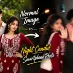 Night Candid Smartphone Photo Prompt for Male & Female