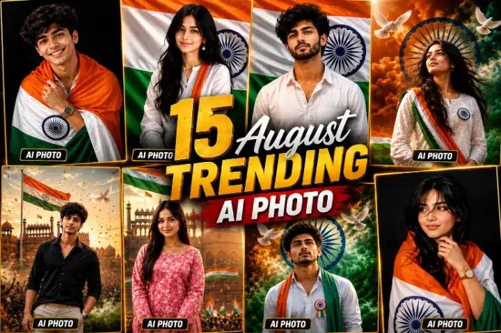 15 August trending AI photo prompts for boys and girls