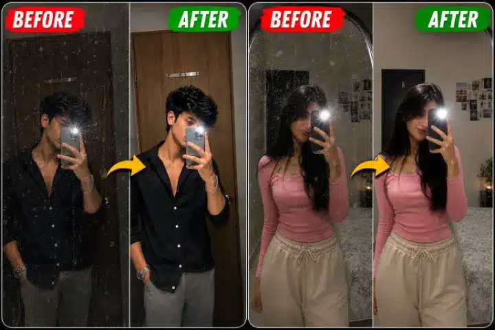 Crystal Clear Mirror Selfie