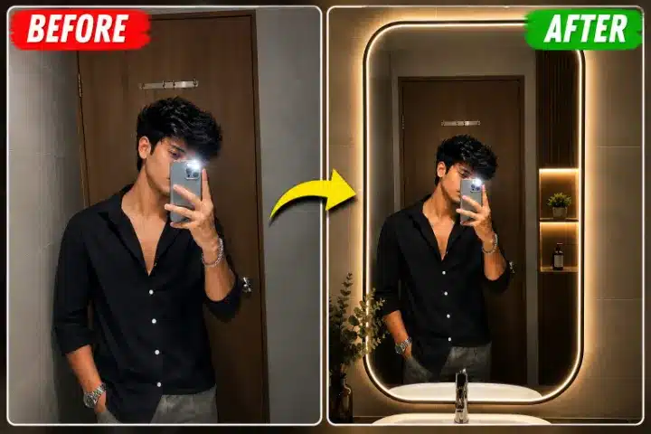 Bathroom Mirror Selfie